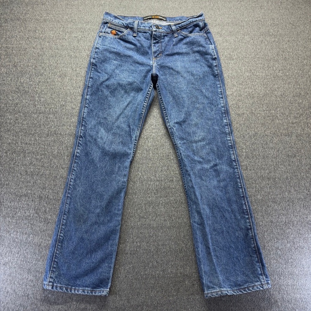 Wrangler FR Flame Resistant Jeans Womens 9/10 Straight Mid Rise Flame Resistant